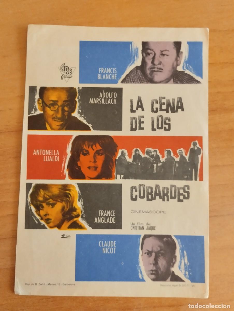 Cine: VERDE2-- PROGRAMA DE CINE --- LA CENA DE LOS COBARDES - Foto 1