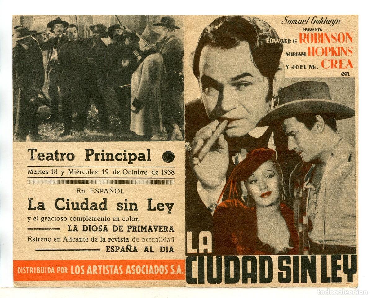 Cine: LA CIUDAD SIN LEY, con Joel McCrea. - Foto 1