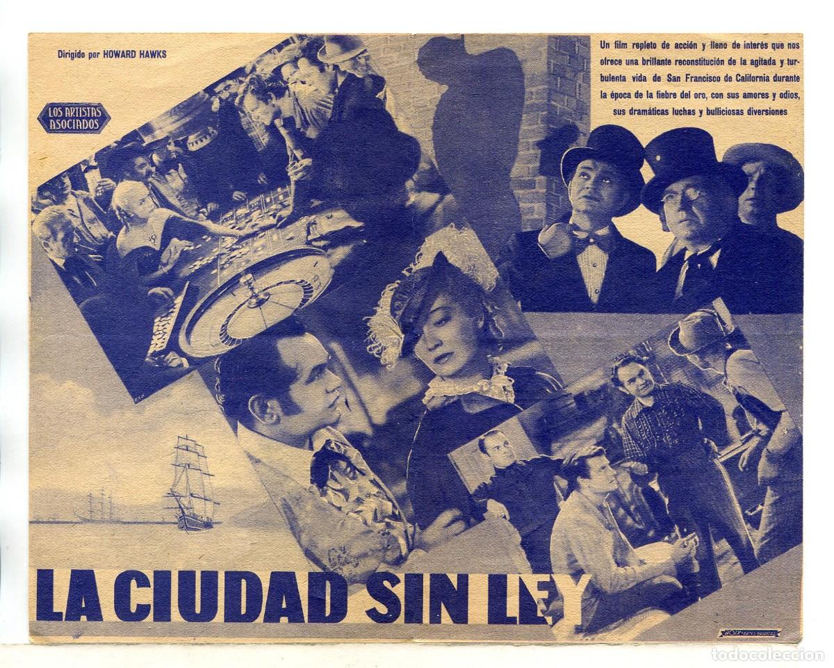 Cine: LA CIUDAD SIN LEY, con Joel McCrea. - Foto 2