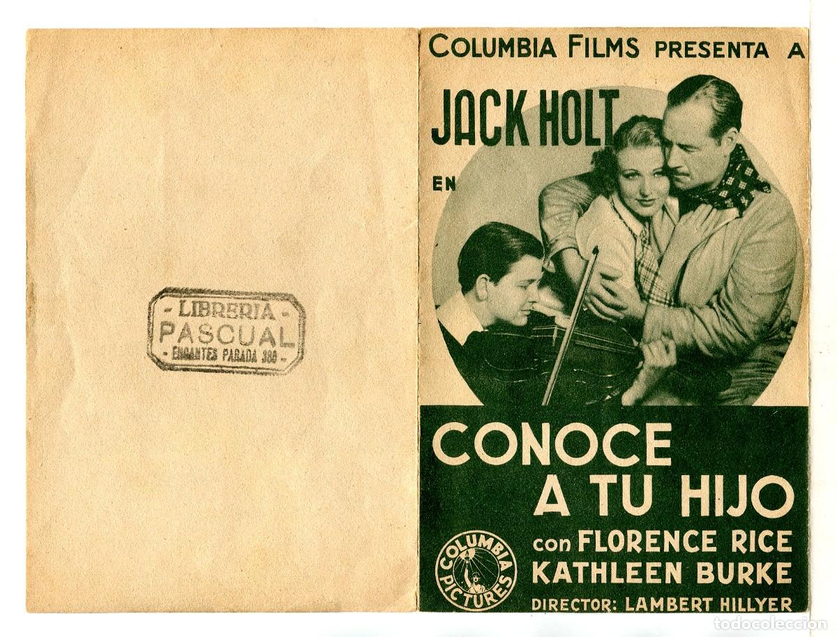 Cine: CONOCE A TU HIJO, con Jack Holt. - Foto 1