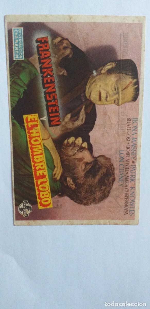 Cine: PROGRAMA DE CINE FRANKENSTEIN Y EL HOMBRE LOBO CON PUBLICIDAD - Foto 2