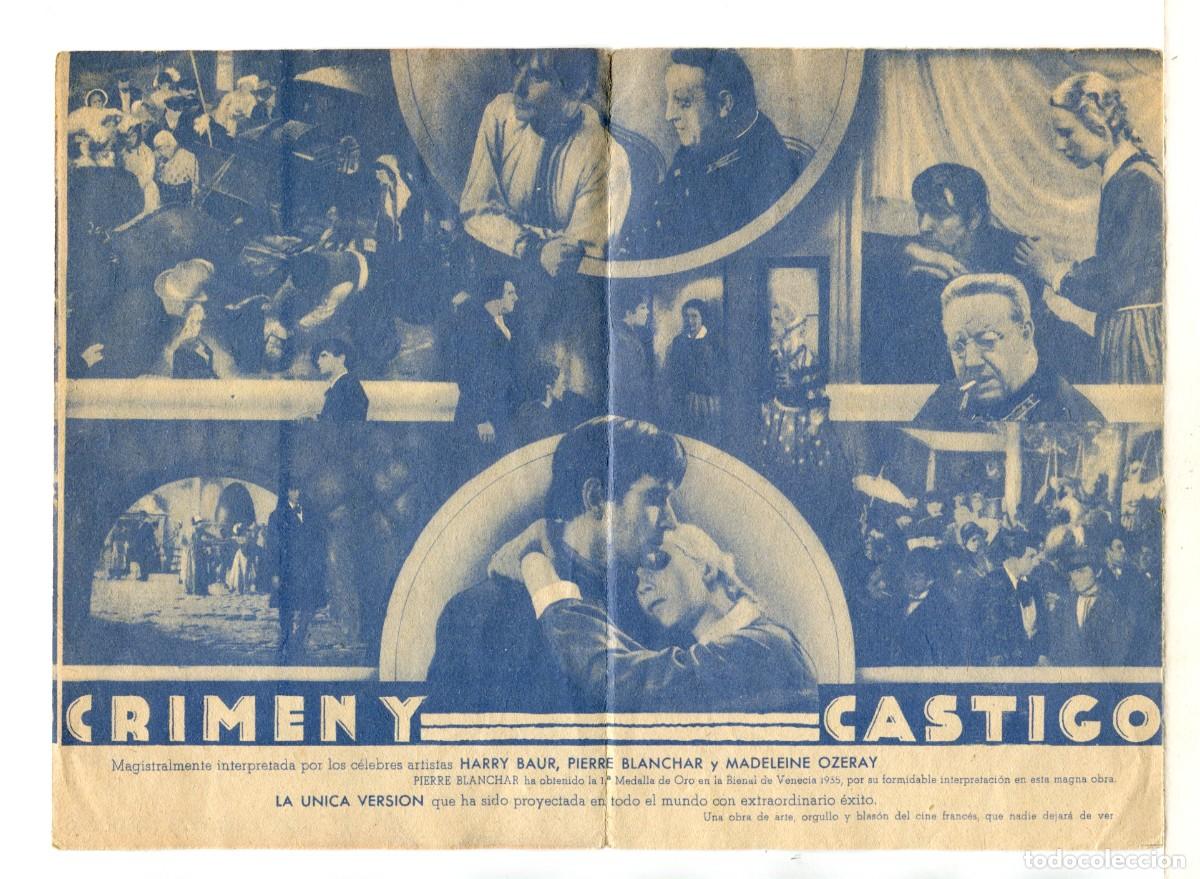 Cine: CRIMEN Y CASTIGO, con Harry Baur. - Foto 2