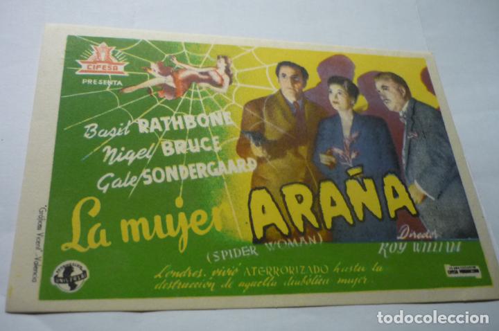 Cine: programa la mujer ara&ntilde;a-basil rathbone - Foto 1