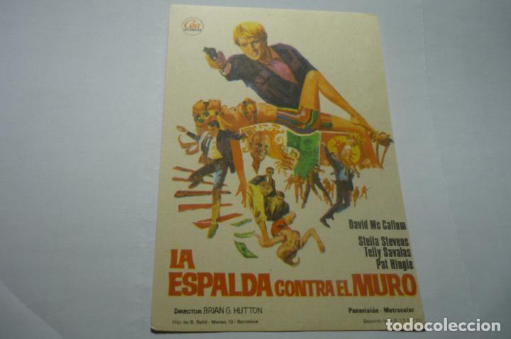 Cine: programa la espalda contra el muro - david mc callum - Foto 1