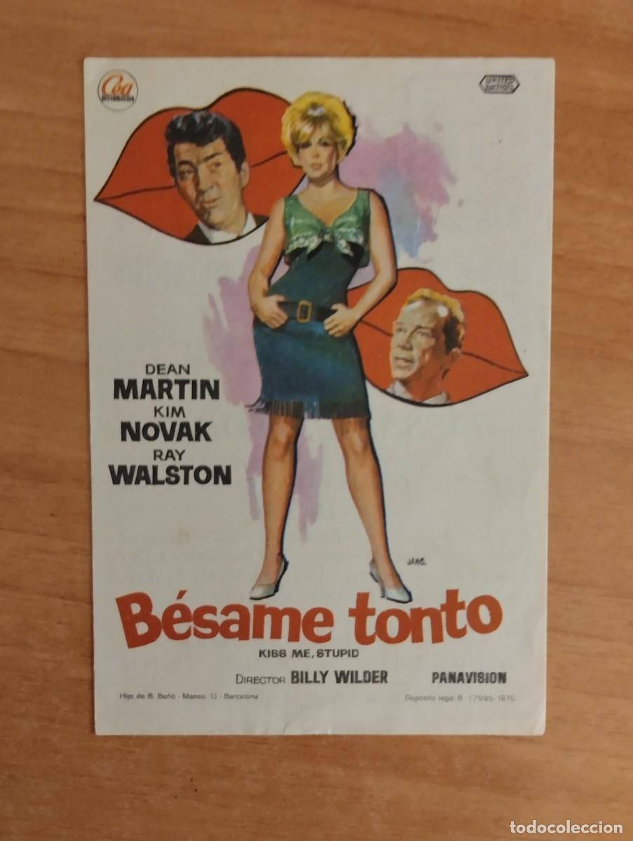 Cine: VERDE2-- PROGRAMA DE CINE ---BESAME TONTO ct - Foto 1