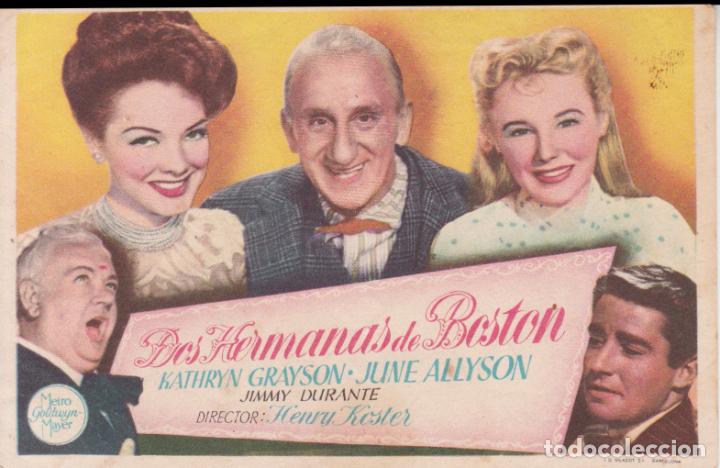Cine: PROGRAMA DE CINE - DOS HERMANAS DE BOSTON - JUNE ALLYSON - S/P - Foto 1