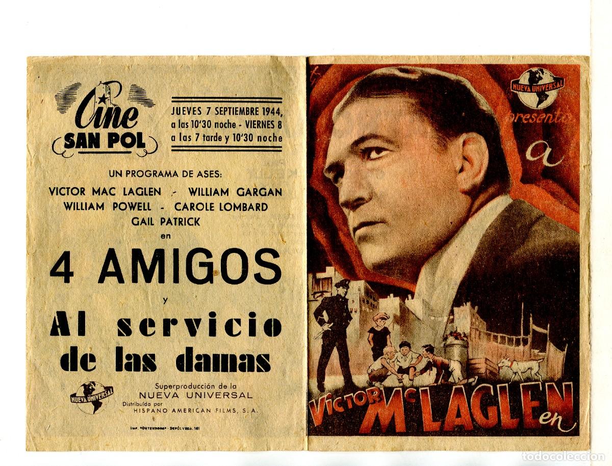 Cine: CUATRO AMIGOS, con Victor McLaglen. - Foto 1