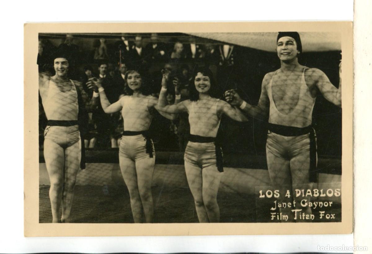  Flyers Publicitaires de films Anciens: LOS CUATRO DIABLOS, con Janet Gaynor.