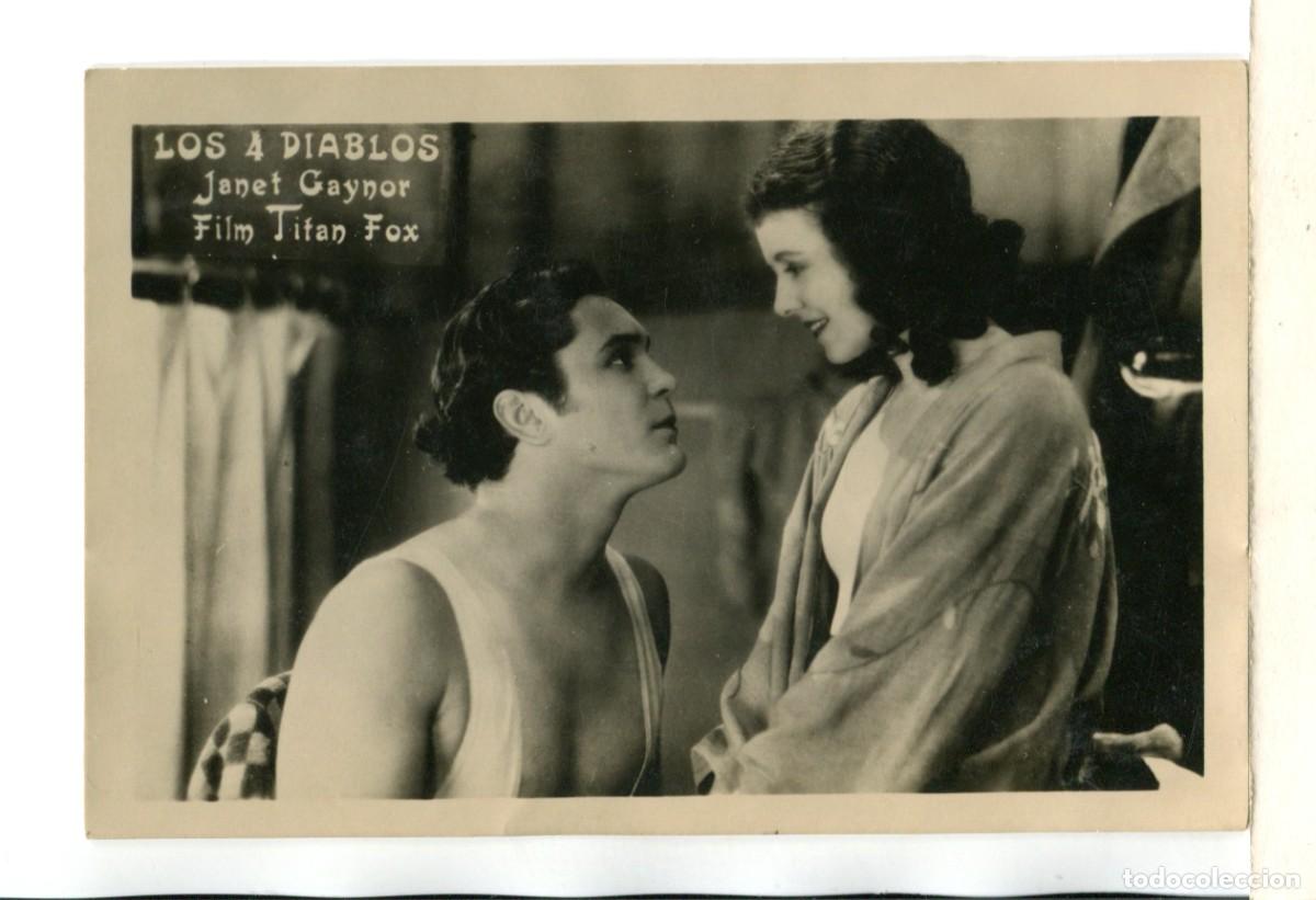  Flyers Publicitaires de films Anciens: LOS CUATRO DIABLOS, con Janet Gaynor.