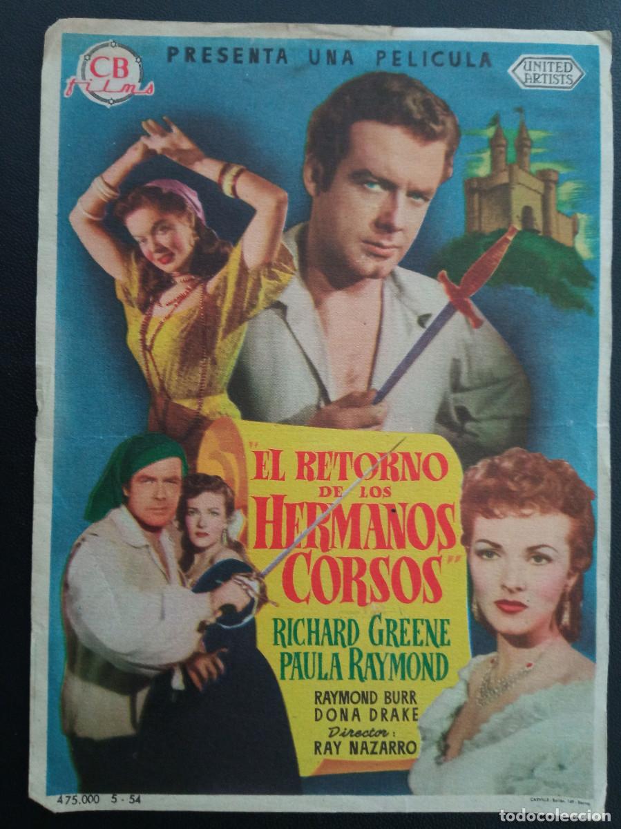 Cine: EL RETORNO DE LOS HERMANOS CORSOS, RICHARD GREENE