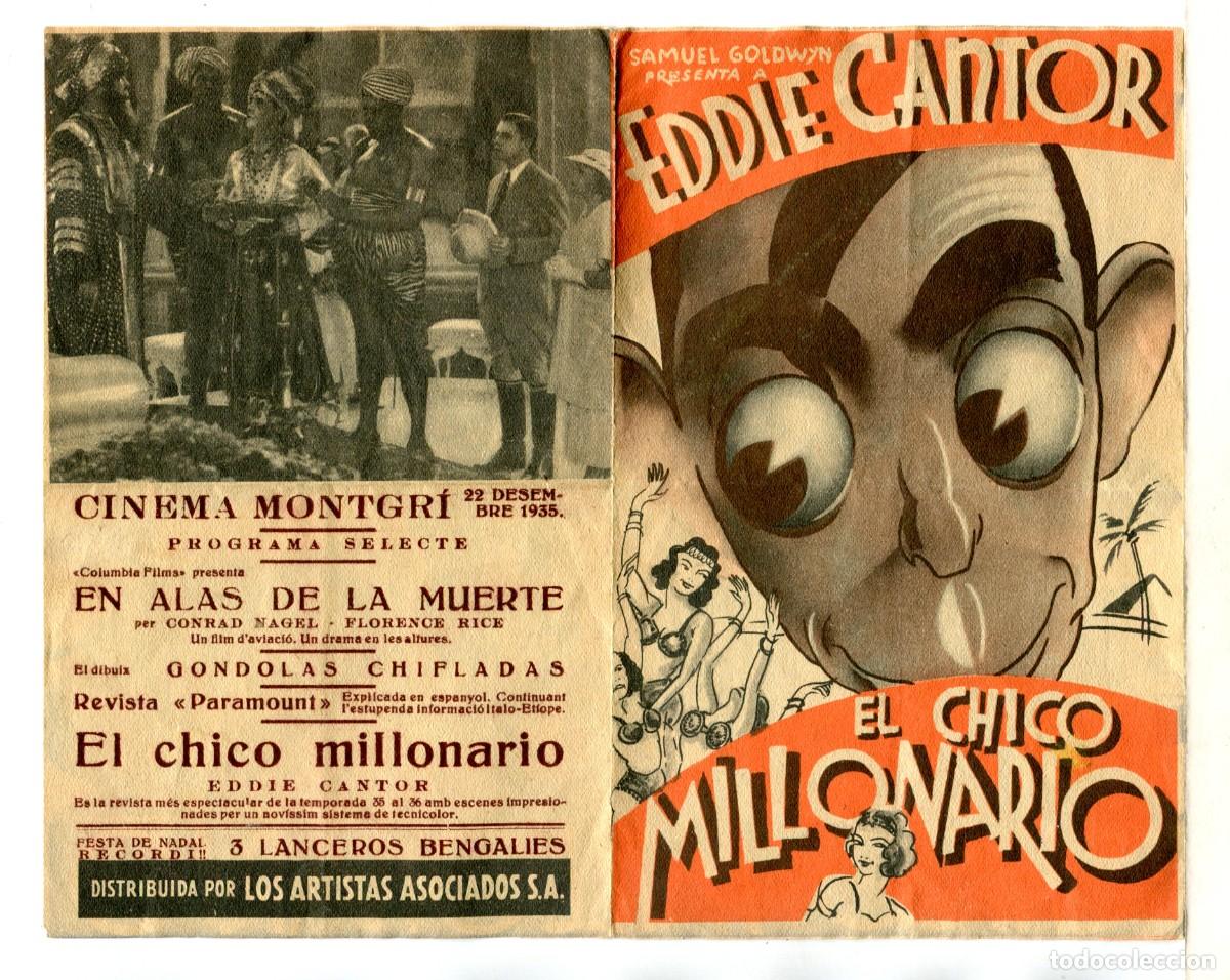 Cine: EL CHICO MILLONARIO, con Eddie Cantor. - Foto 1