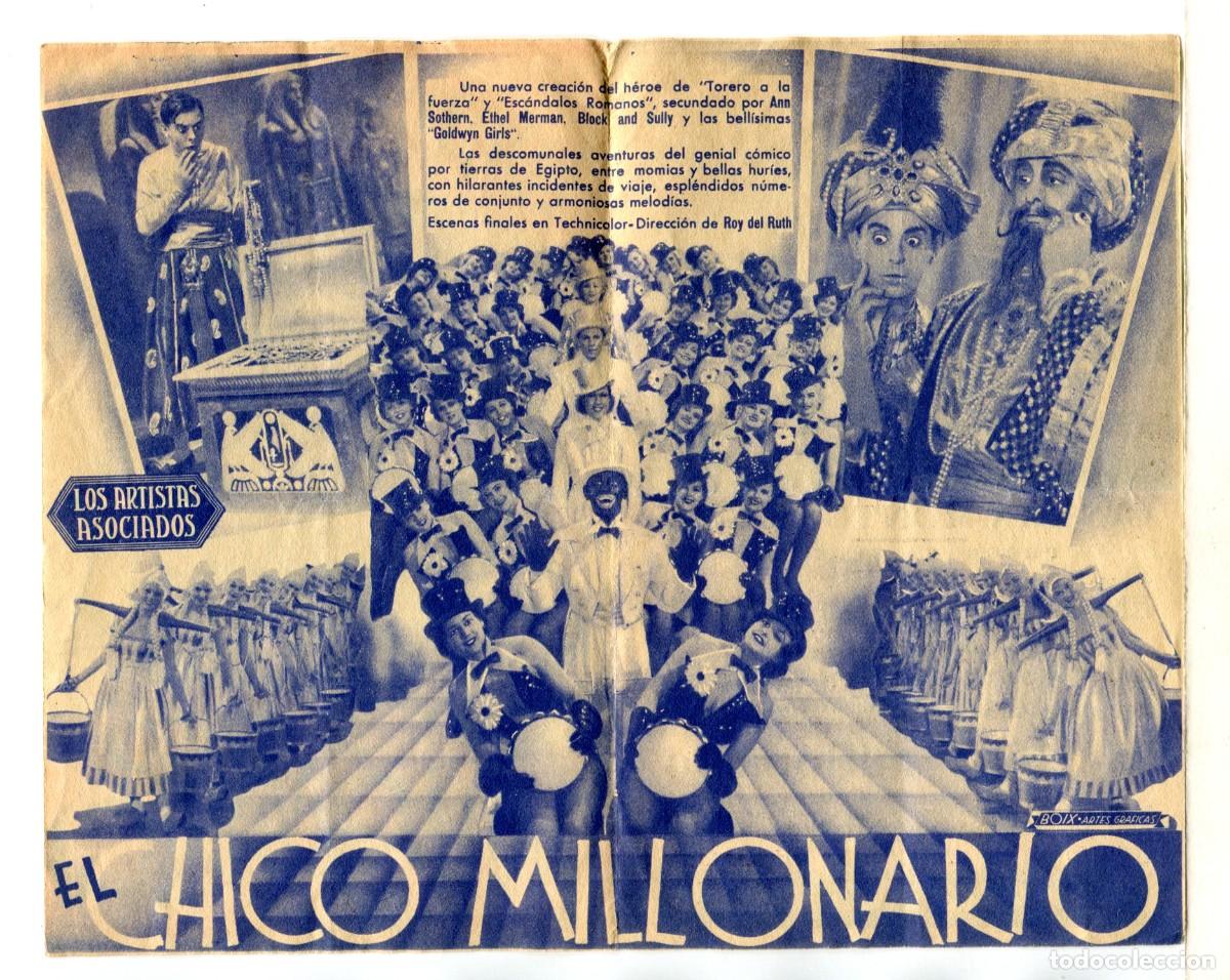 Cine: EL CHICO MILLONARIO, con Eddie Cantor. - Foto 2