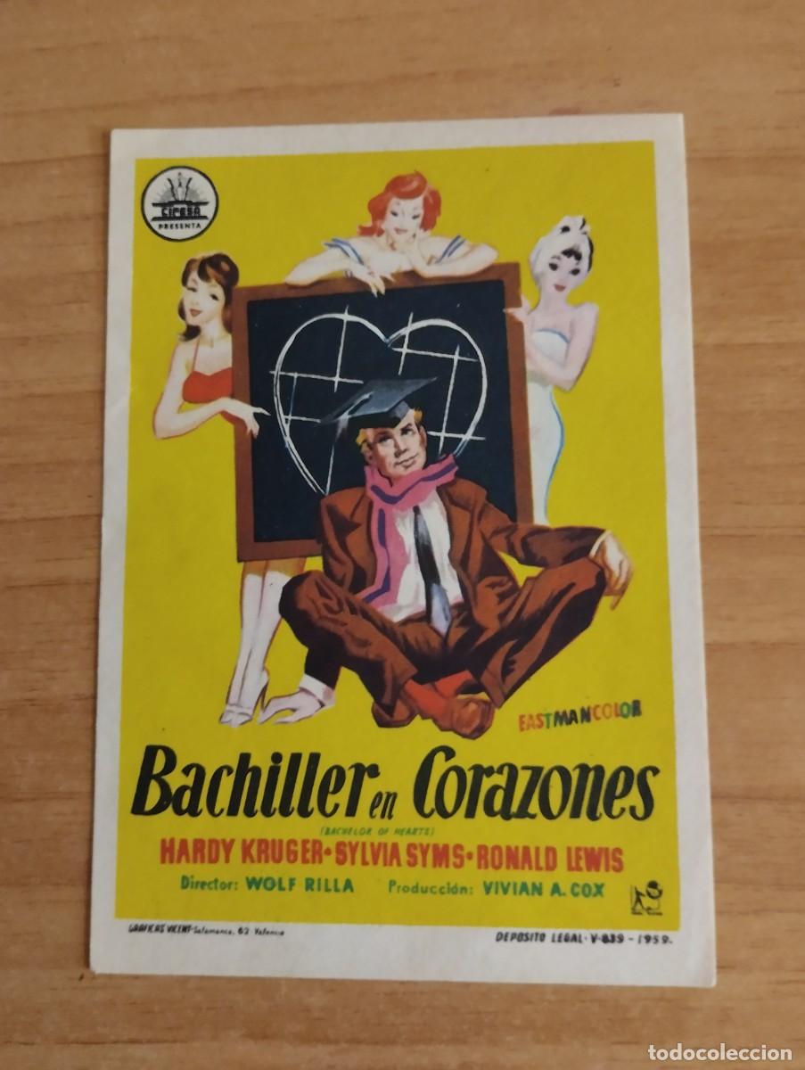 Cine: VERDE2-- PROGRAMA DE CINE --- BACHILLER EN CORAZONES, - Foto 1