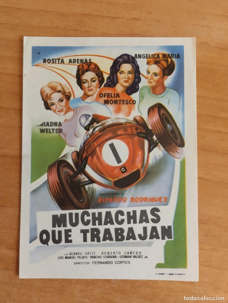  Flyers Publicitaires de films Anciens: VERDE2-- PROGRAMA DE CINE --- MUCHACHAS QUE TRABAJAN