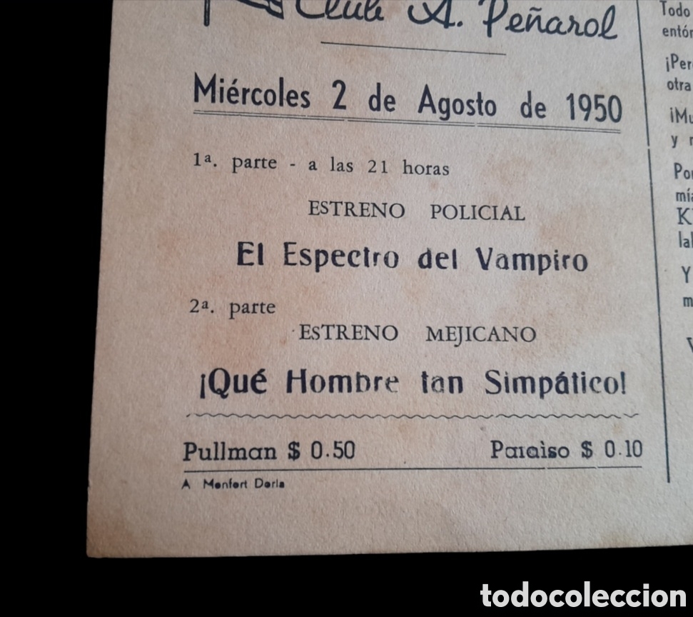 Cine: Programa de cine 1950 &rdquo;El Espectro del Vampiro&rdquo; leer descripci&oacute;n - Foto 3