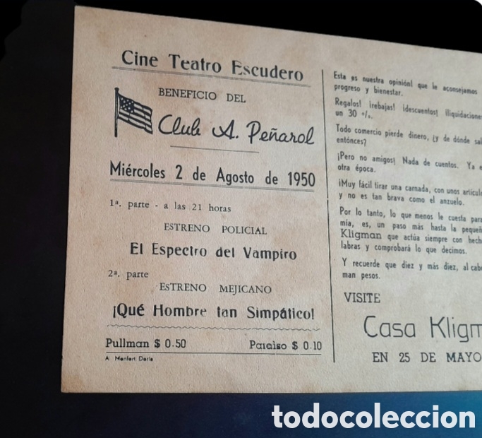 Cine: Programa de cine 1950 &rdquo;El Espectro del Vampiro&rdquo; leer descripci&oacute;n - Foto 4