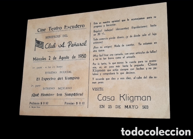 Cine: Programa de cine 1950 &rdquo;El Espectro del Vampiro&rdquo; leer descripci&oacute;n - Foto 2