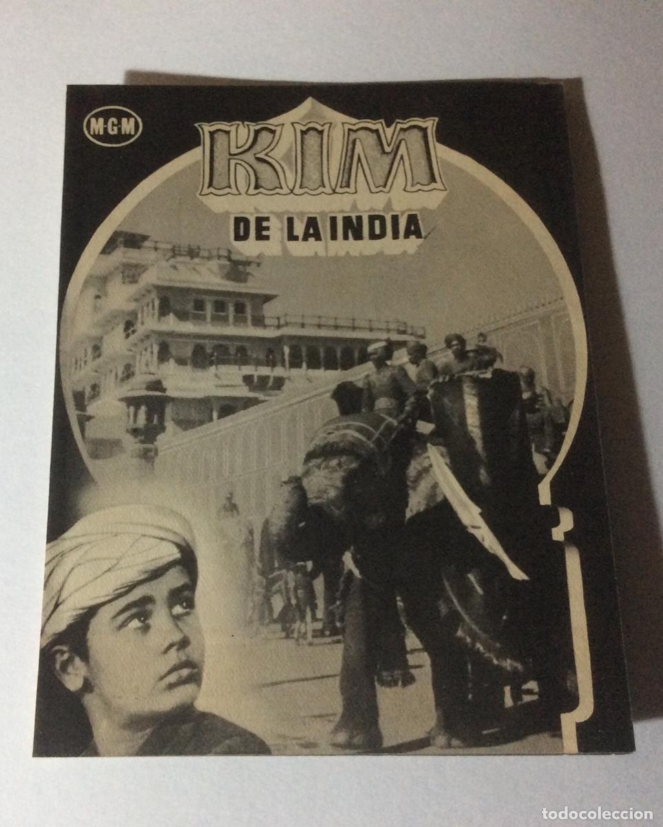 Cine: FOLLETO DE MANO KIM DE LA INDIA. E. FLYNN . SIN PUBLICIDAD