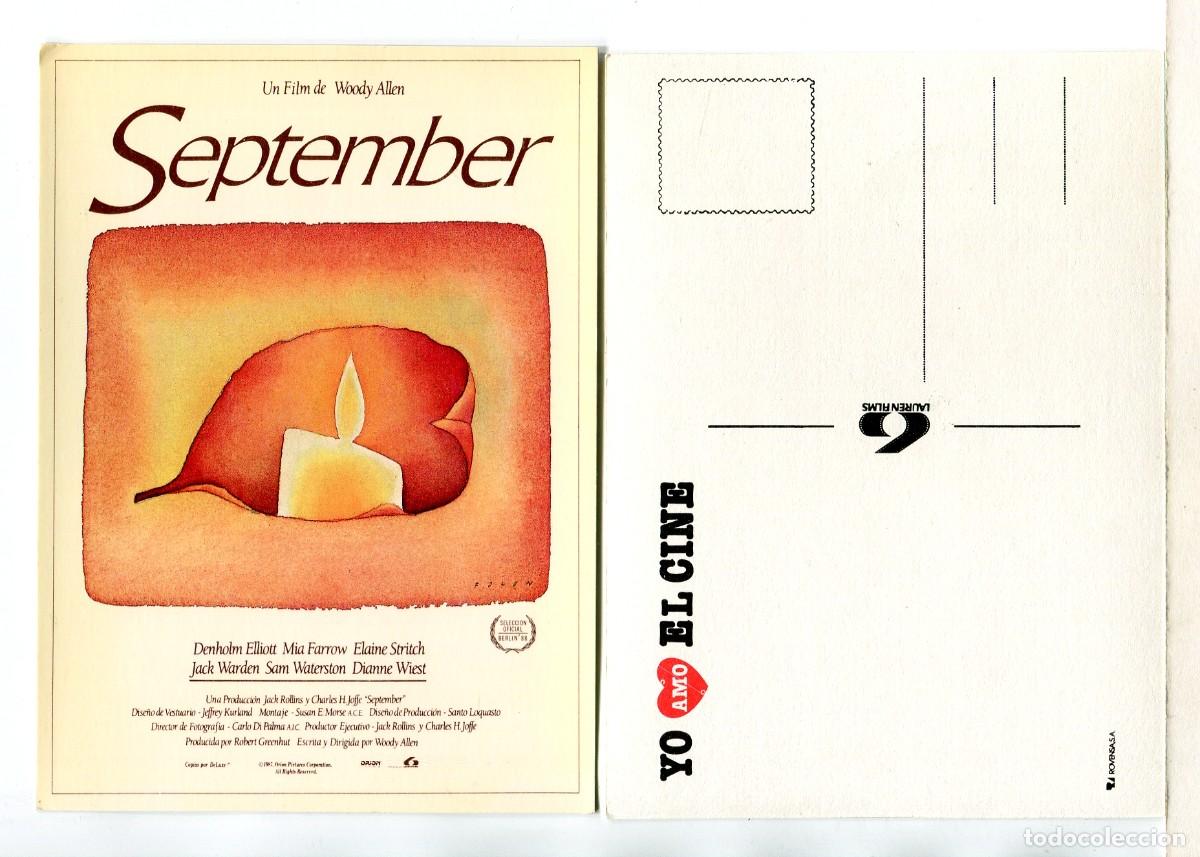 Cine: SEPTEMBER, de Woody Allen. POSTAL. - Foto 1