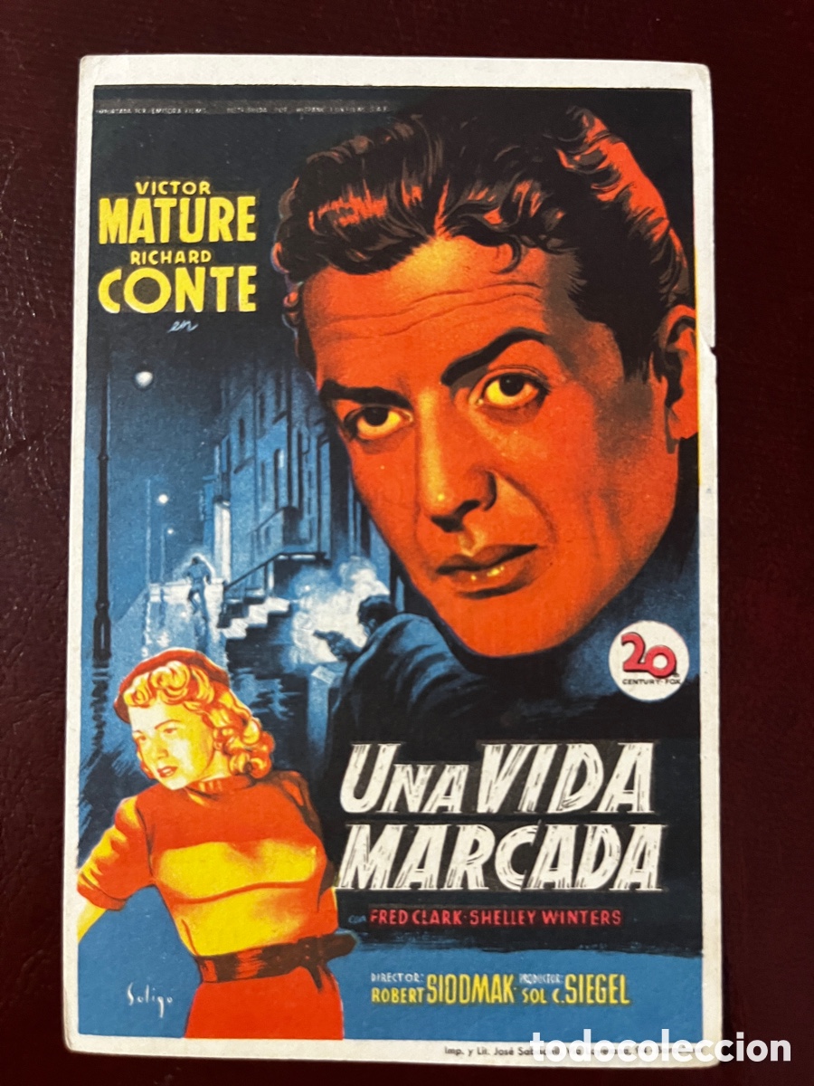 Cine: Programa de cine. Original. UNA VIDA MARCADA. - Foto 1
