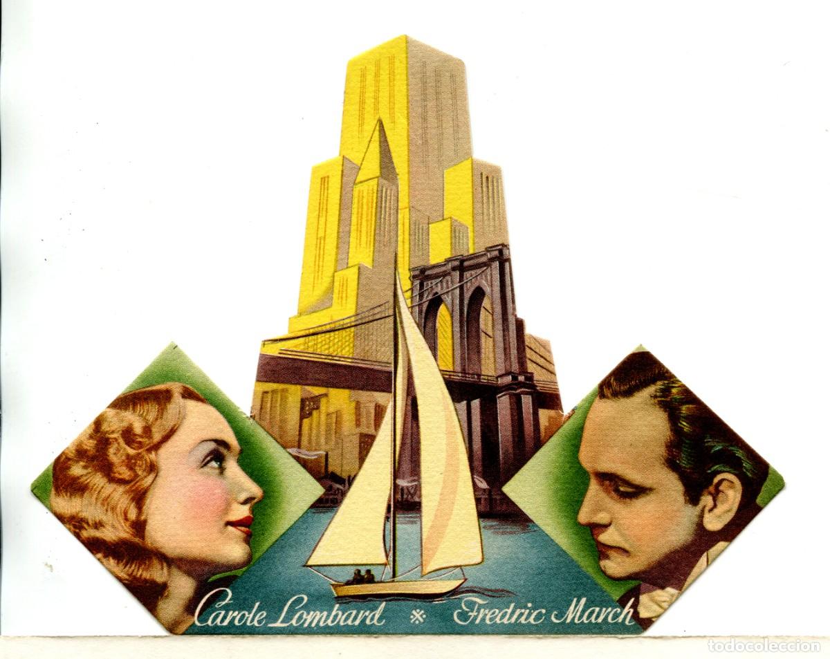 Flyers Publicitaires de films Anciens: LA REINA DE NUEVA YORK, con Carole Lombard.