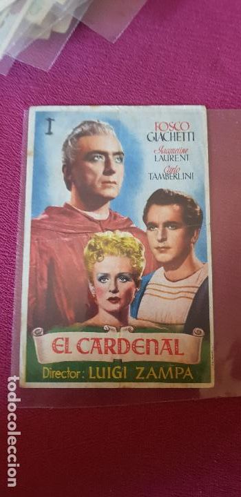 Cine: EL CARDENAL ,CINE ROMEA 1948 CASTELLON
