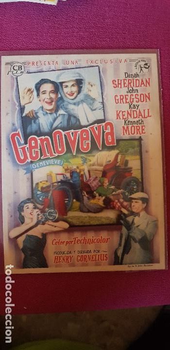 Cine: GENOVEVA ,CINE SABOYA 1954 CASTELLON