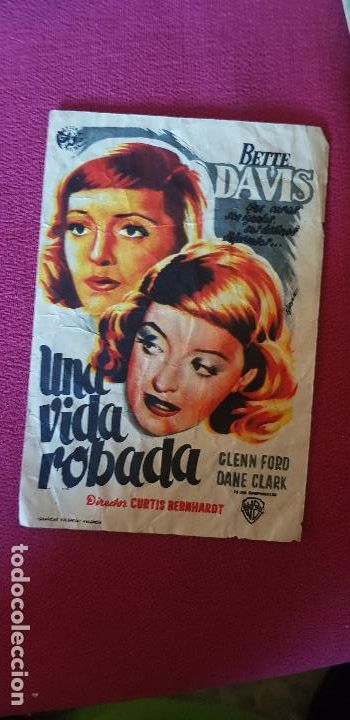 Cine: UNA VIDA ROBADA , ,CINE REX ,1948 ,CASTELLON