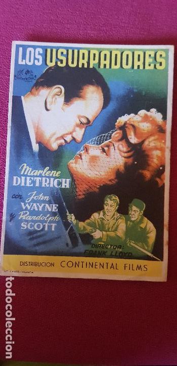 Cine: LOS USURPADORES , ,CINEMA CAPITOL ,1946 ,CASTELLON