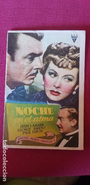 Cine: NOCHE EN EL ALMA , ,CINEMA SABOYA ,1946 ,CASTELLON