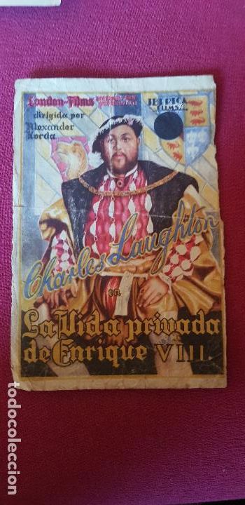 Cine: LA VIDA PRIVADA DE ENRIQUE VIII ,