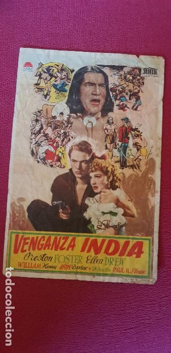 Cine: VENGANZA INDIA , CINEMA RIALTO, 1948 CASTELLON