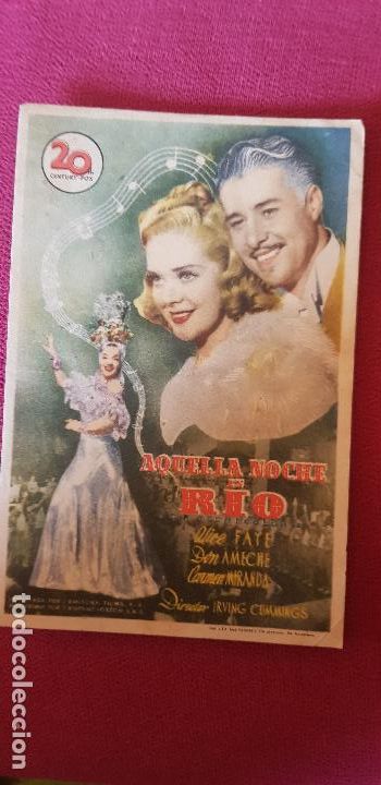 Cine: AQUELLA NOCHE EN RIO