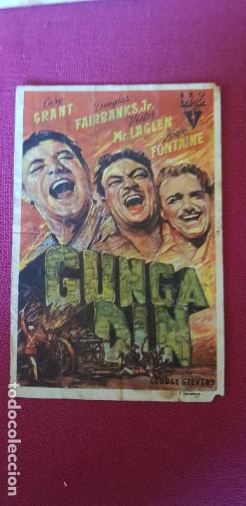 Cine: GUNGA DIN ,CINE REX , 1948, CASTELLON
