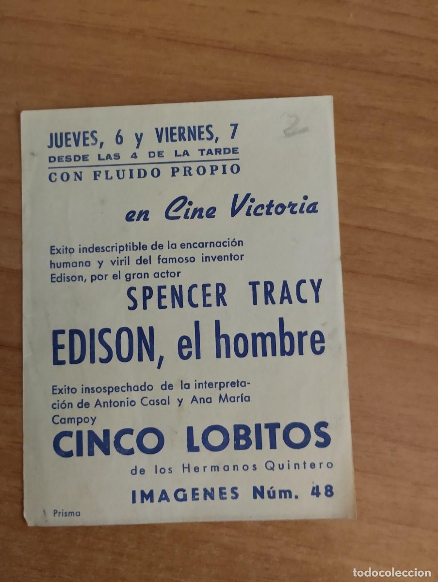 Cine: VERDE2-- PROGRAMA DE CINE-- EDISON EL HOMBRE ct - Foto 2