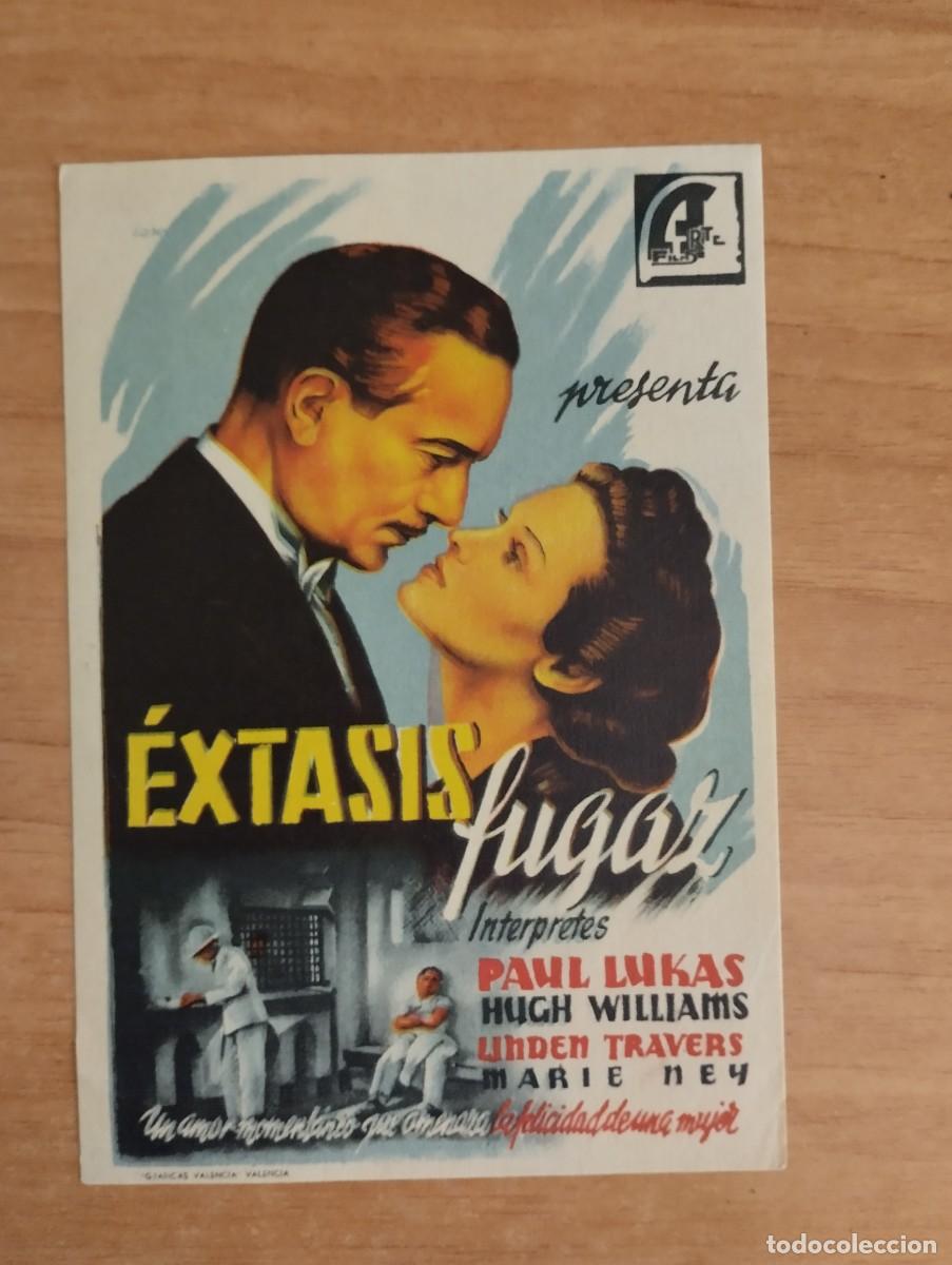 Cine: VERDE2-- PROGRAMA DE CINE-- EXTASIS FUGAZ - Foto 1