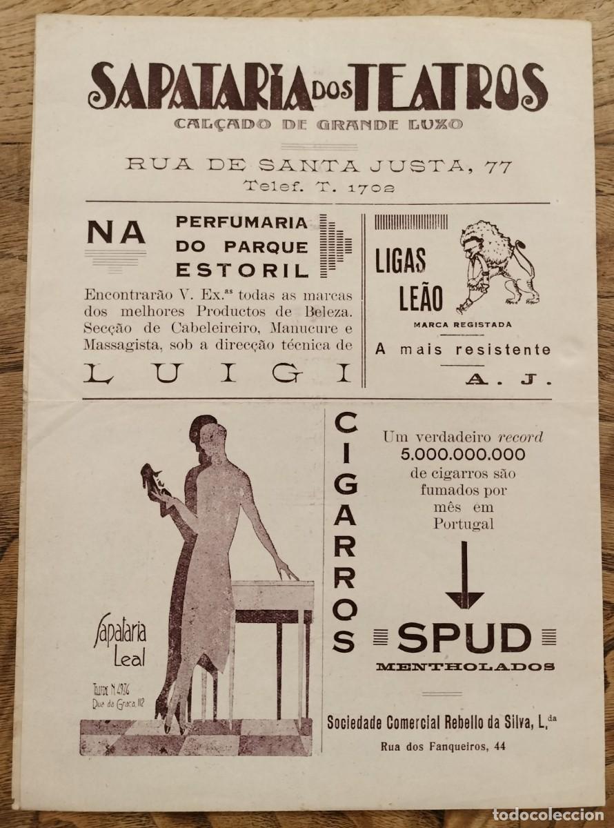 Cine: Programa - Cine Royal de Lisboa - 8 Septiembre 1930. - Foto 2