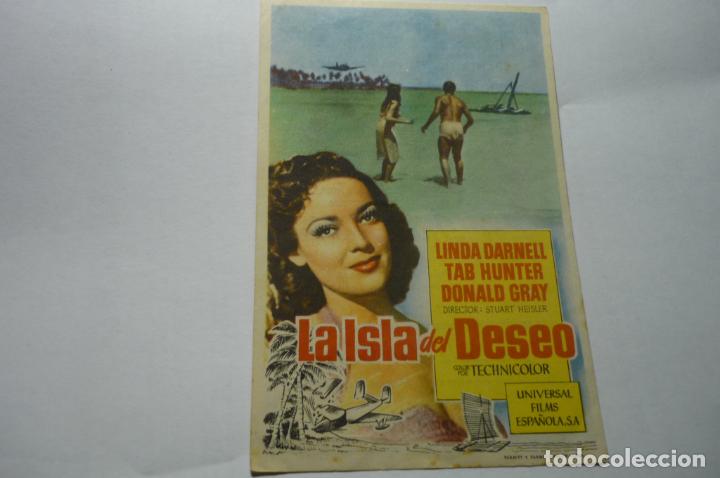 Cine: programa la isla del deseo.- linda darnell publicidad - Foto 1