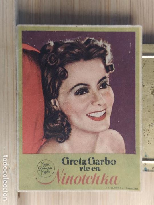 Cinema: GRETA GARBO RIE EN NINOTCHKA - PROGRAMA DE CINE ANTIGUO -VER FOTOS-(106.280)