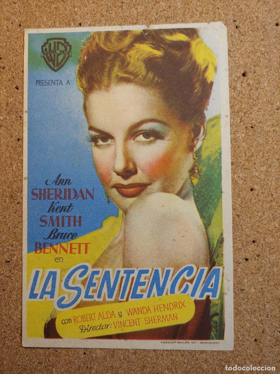 Cinema: FOLLETO DE MANO DE LA PELICULA LA SENTENCIA