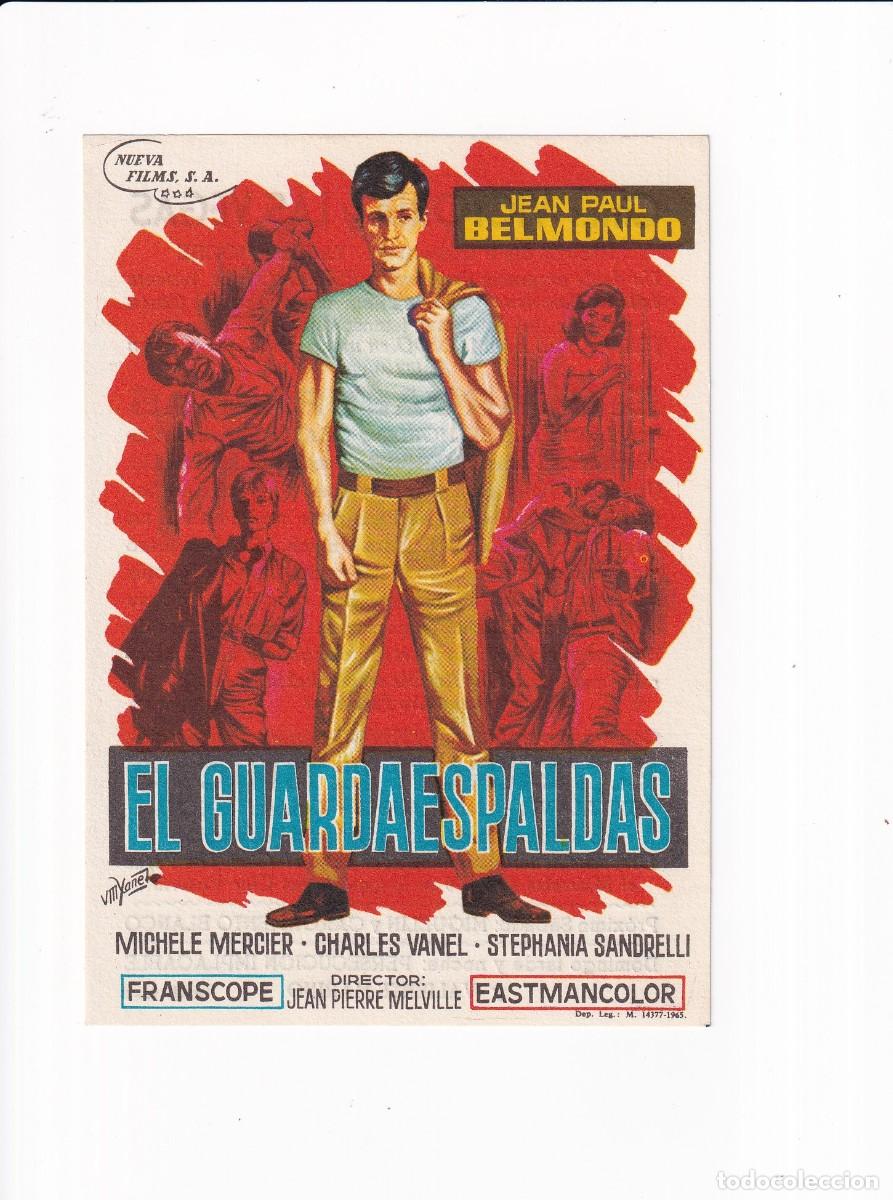 Cine: EL GUARDAESPALDAS .- JEAN-PAUL BELMONDO .- CON PUBLICIDAD