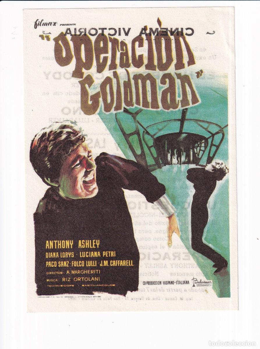 Cine: OPERACION GOLDMAN .- ANTHONY ASHLEY - Foto 1