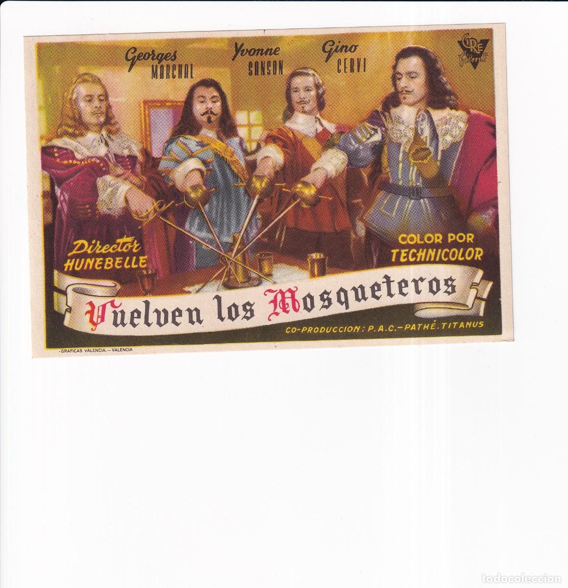 Cine: VUELVEN LOS MOSQUETEROS .- GEORGES MARCHAL ... ..