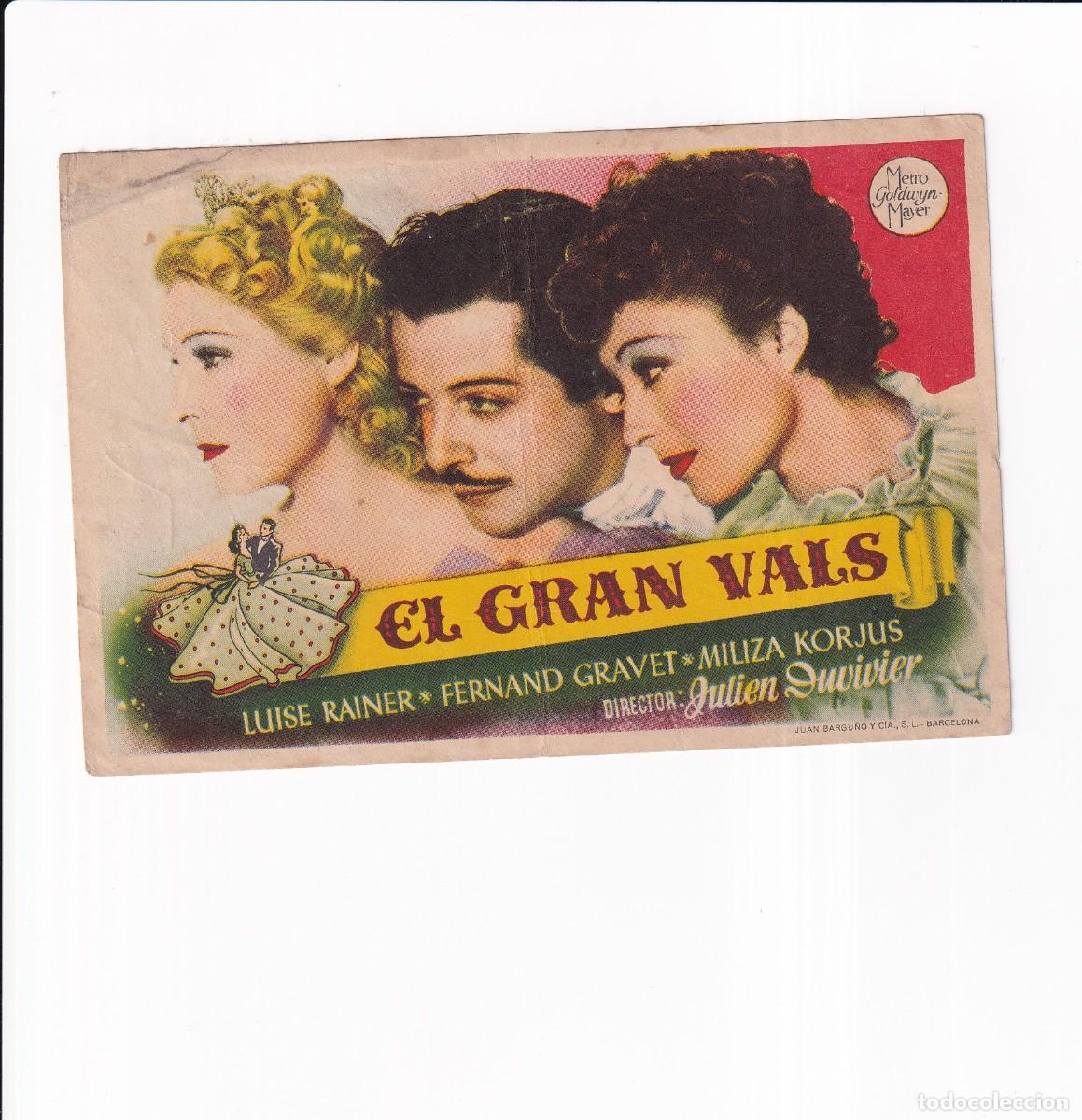 Cine: EL GRAN VALS .- LUISE RAINER - Foto 1