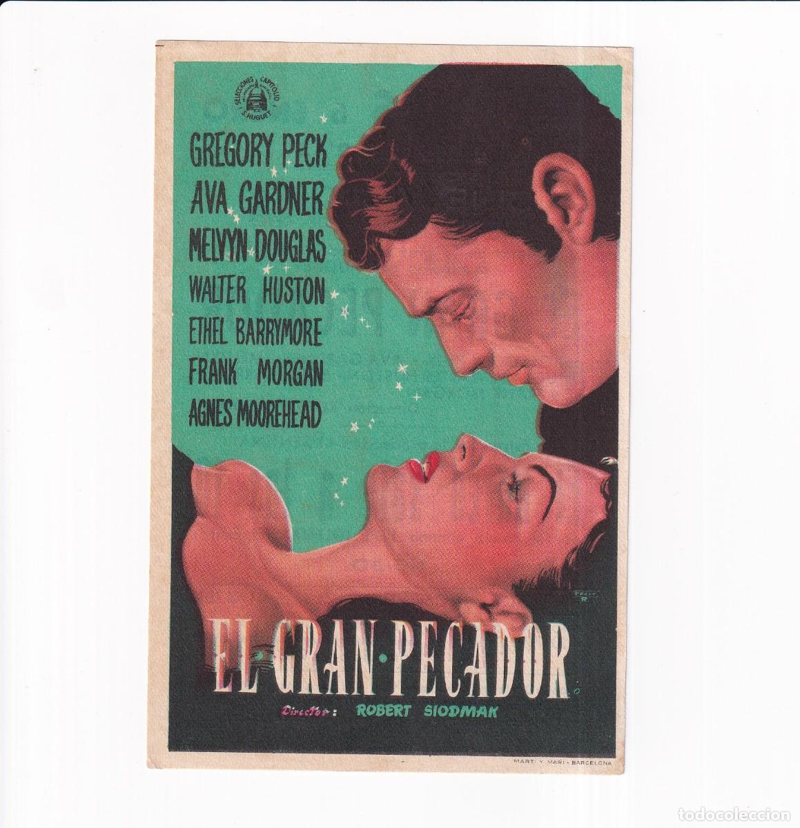 Cine: EL GRAN PECADOR .- GREGORY PECK - Foto 1