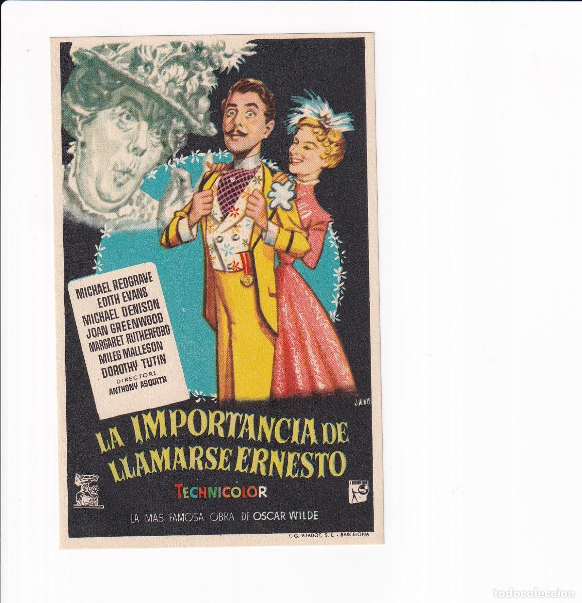 Cine: LA IMPORTANCIA DE LLAMARSE ERNESTO .- MICHAEL REDGRAVE - Foto 1