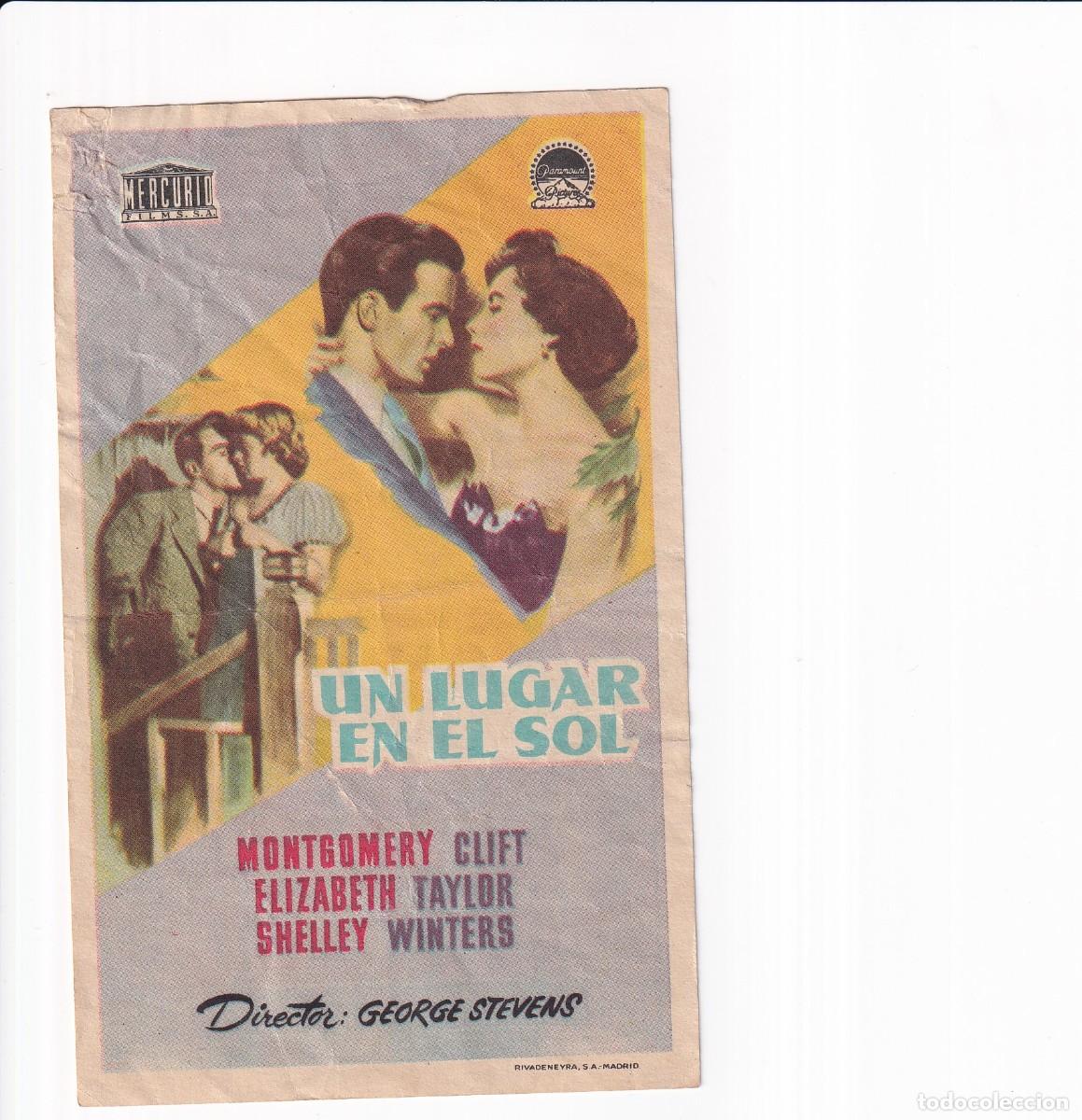 Cine: UN LUGAR EN EL SOL .- MONTGOMERY CLIFT - Foto 1