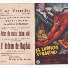 Cine: EL LADRON DE BAGDAD .- CONRAD VEIDT- SABU