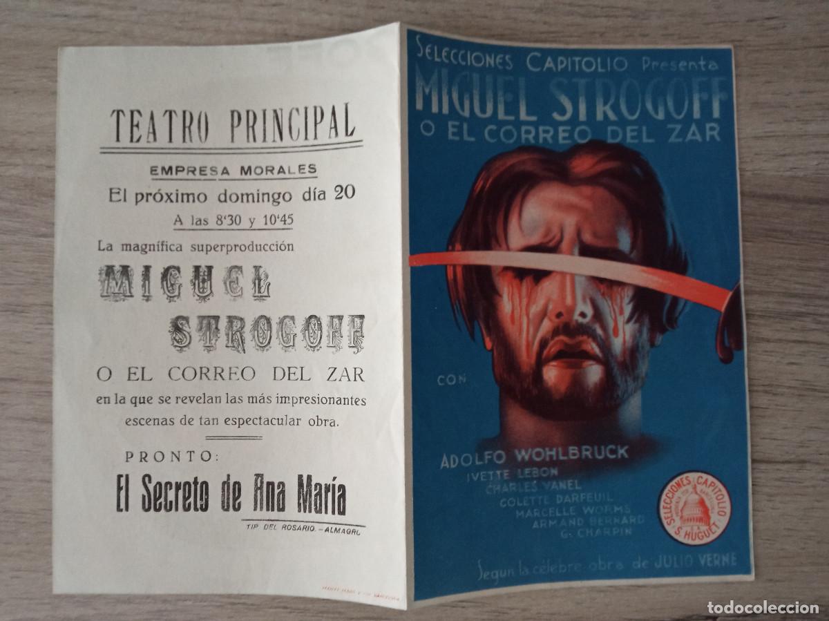 Kino: MIGUEL STROGOFF O EL CORREO DEL ZAR, ADOLFO WOHJBRUCK, TEATRO PRINCIPAL, ALMAGRO, CIUDAD REAL