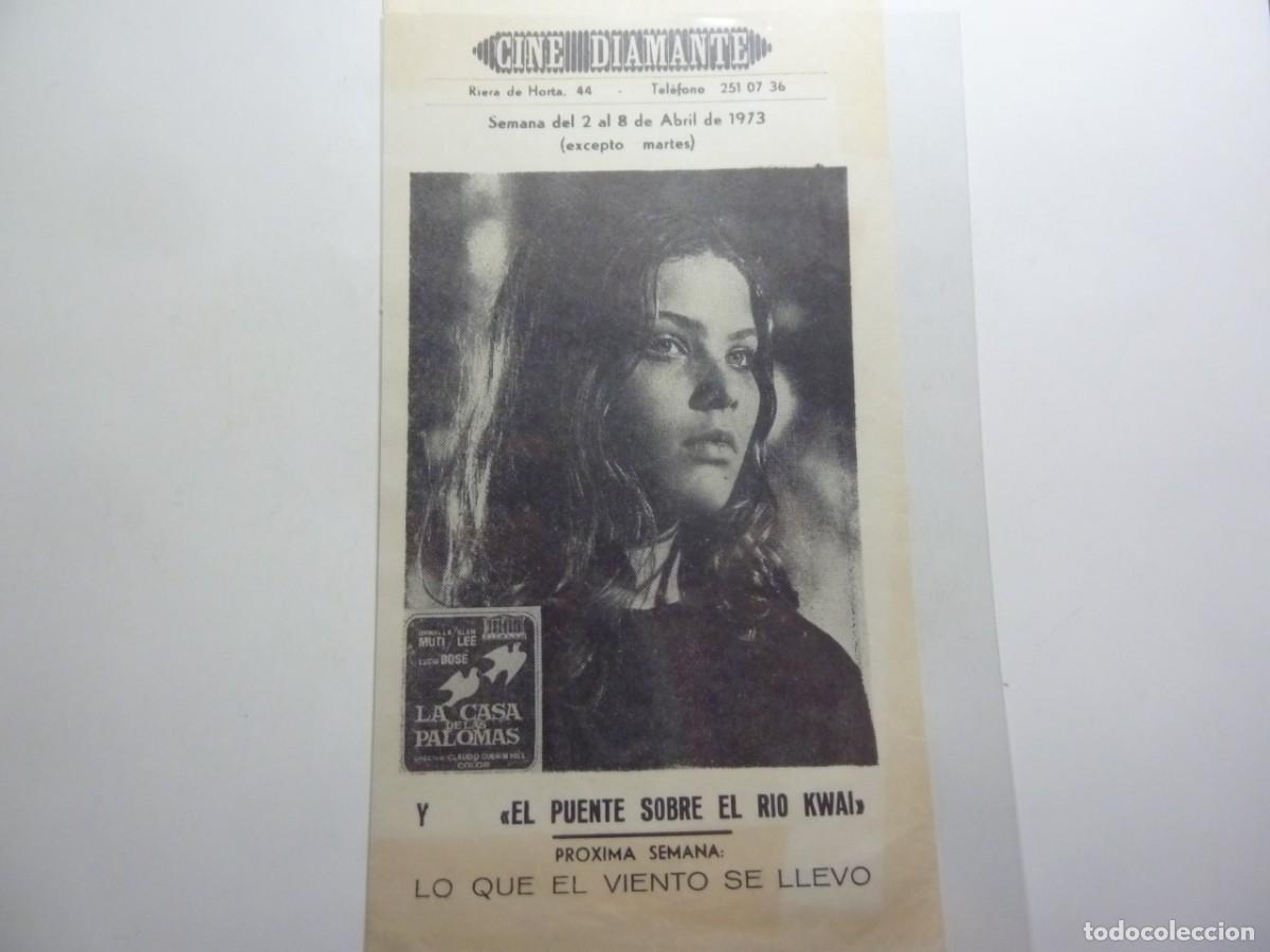 Cine: PROGRAMA CINE LOCAL LA CASA DE LAS PALOMAS 1973 - Foto 1